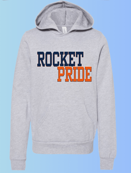 dBoldTees & DTF Transfers Youth Hoodie Rocket Pride Bella + Canvas 3719Y DS006 - RR001 Youth Small / Gray