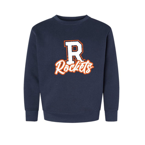 dBoldTees & DTF Transfers Youth R Rockets PTO LAT Crewneck Sweatshirt - FR008 Youth Small / Navy