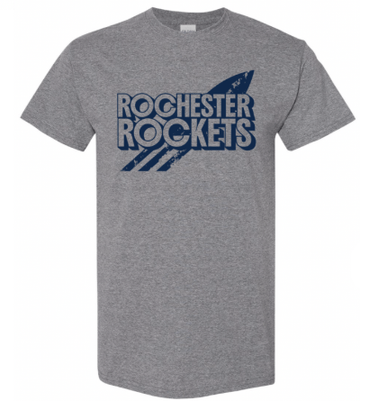 dBoldTees & DTF Transfers Youth Rochester Rockets PTO Gildan T-Shirt - FR008 Youth XS / Gray