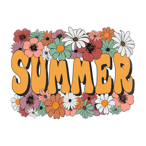 dBoldTees DTF Transfer DTF TRANSFER - 3904 Summer with Flowers