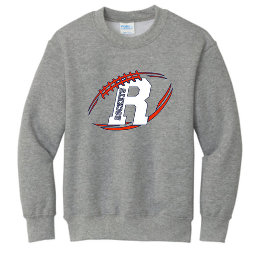 Adult Gildan - Heavy Blend™ Crewneck Sweatshirt Gray - Rocket Football