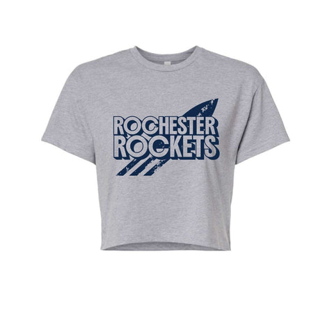dBoldTees & DTF Transfers Adult Cropped Rochester Rocket PTO Next Level T-Shirt - FR008 Adult Small / Gray