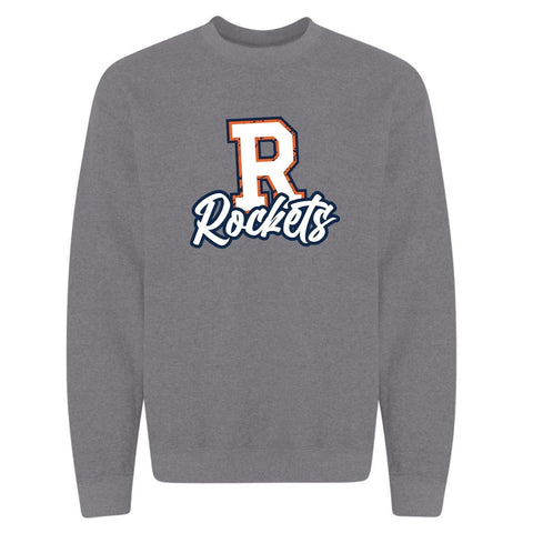dBoldTees & DTF Transfers Adult R Rockets PTO Gildan Crewneck Sweatshirt - FR008 Adult Small / Gray