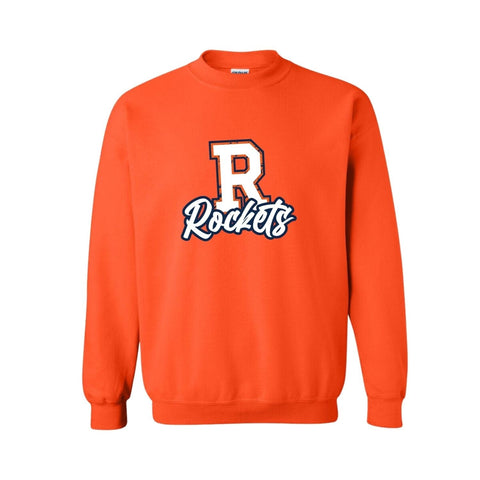 dBoldTees & DTF Transfers Adult R Rockets PTO Gildan Crewneck Sweatshirt - FR008 Adult Small / Orange