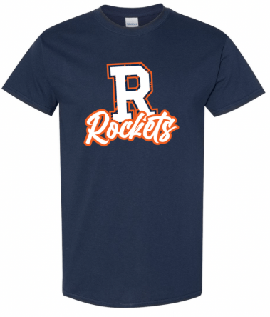 dBoldTees & DTF Transfers Adult R Rockets PTO Gildan T-Shirt - FR008 Adult Small / Navy