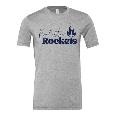 dBoldTees & DTF Transfers Adult Rochester Flame PTO Bella + Canvas T-Shirt - FR008 Adult Small / Gray