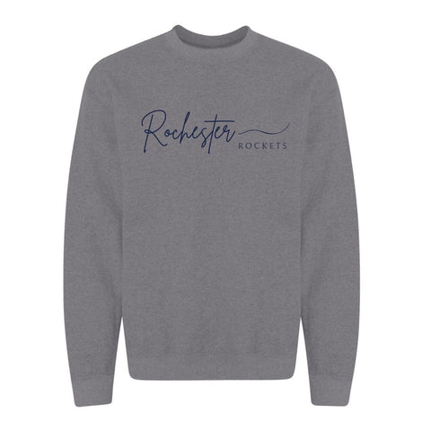 dBoldTees & DTF Transfers Adult Rochester Line PTO Gildan Crewneck Sweatshirt - FR008 Adult Small / Gray