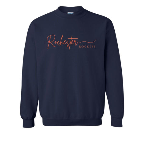 dBoldTees & DTF Transfers Adult Rochester Line PTO Gildan Crewneck Sweatshirt - FR008 Adult Small / Navy
