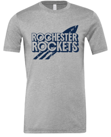 dBoldTees & DTF Transfers Adult Rochester Rockets PTO Bella + Canvas T-Shirt - FR008 Adult Small / Gray