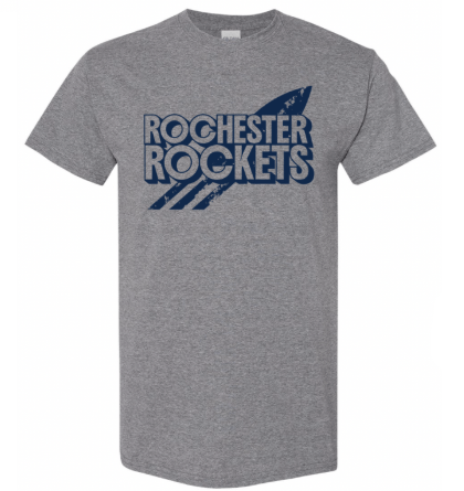 dBoldTees & DTF Transfers Adult Rochester Rockets PTO Gildan T-Shirt - FR008 Adult Small / Gray