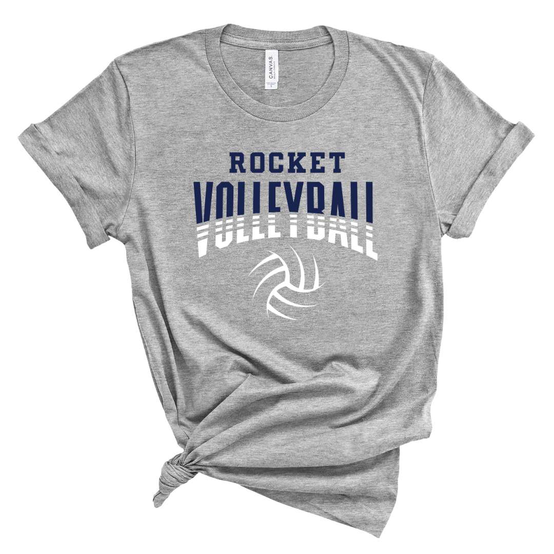 3001 athletic heather Adult Unisex Bella + Canvas - Athletic Heather - Rochester Volleyball 7975