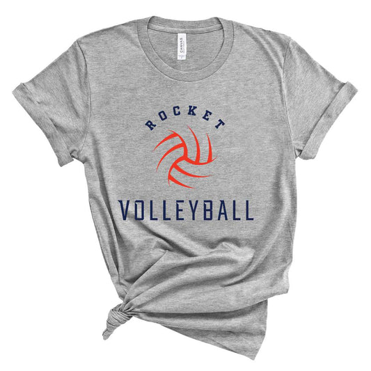 3001 athletic heather Adult Unisex Bella + Canvas - Athletic Heather - Rochester Volleyball 7977