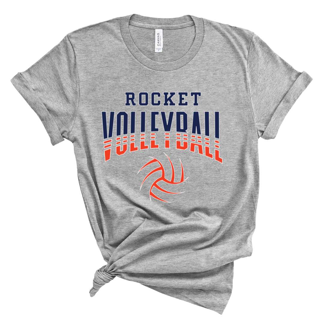 3001 athletic heather Adult Unisex Bella + Canvas - Athletic Heather - Rochester Volleyball 7978