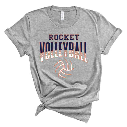 3001 athletic heather Adult Unisex Bella + Canvas - Athletic Heather - Rochester Volleyball 7979
