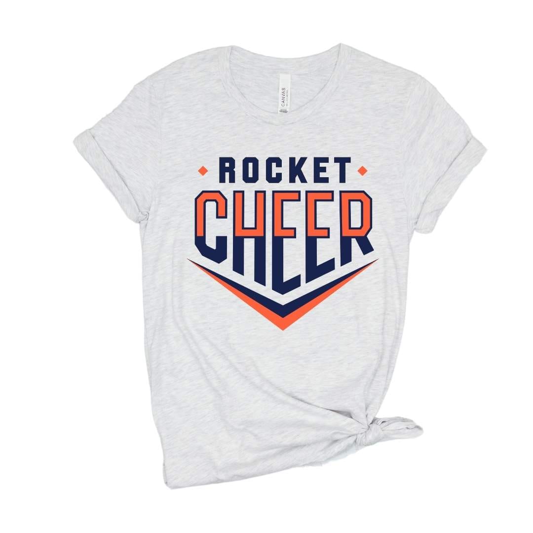 3001 athletic heather Adult Unisex Bella + Canvas - Rocket Cheer XS / Ash