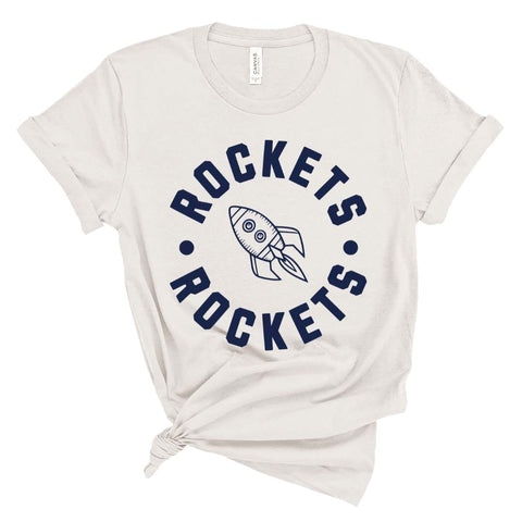 3001 vintage white Adult Unisex Bella + Canvas - Rockets - Vintage White
