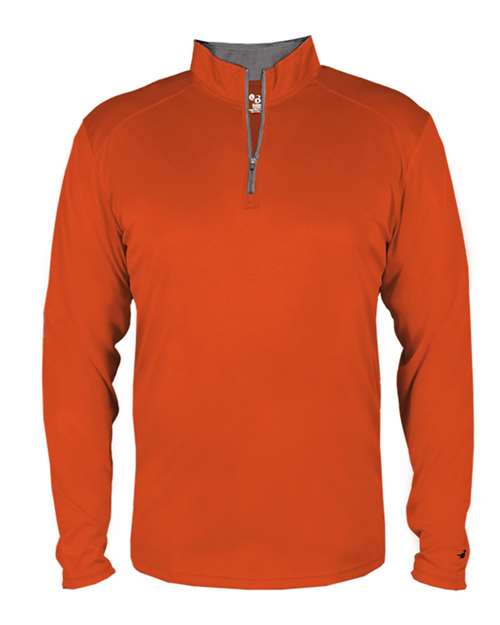 Badger B-Core Quarter-Zip Pullover Burnt Orange/ Graphite / XS