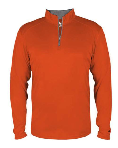 Badger B-Core Quarter-Zip Pullover Burnt Orange/ Graphite / XS