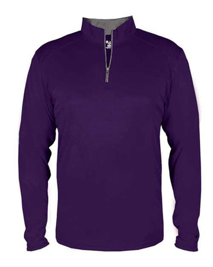 Badger B-Core Quarter-Zip Pullover Purple/ Graphite / XS