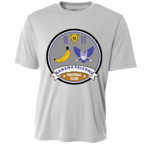 dBoldTees & DTF Transfers Banana Falcons Soccer Performance T-Shirt A4N3142 Full Front - TS017 Youth XS / Sport Grey