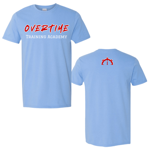 dBoldTees & DTF Transfers Blue Overtime Training Academy 4 Gildan T-Shirt - FR012 Youth XS