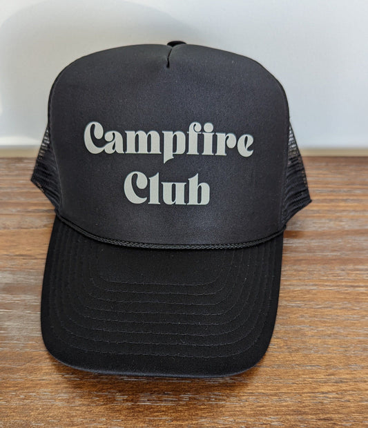 KBETHOS Distressed Campfire Club Foam Trucker Hat