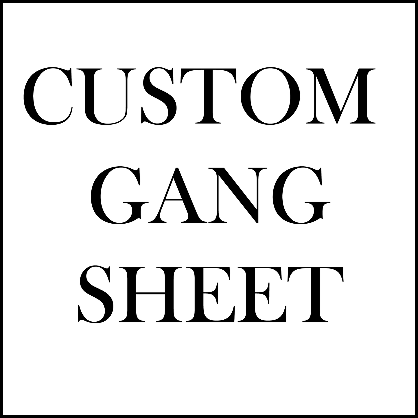 dBoldTees DTF Transfer Custom DTF Gang Sheet