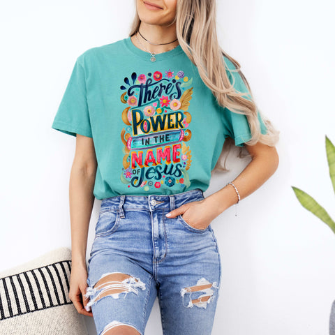 dBoldTees DTF Transfer DTF TRANSFER - 11227 There's Power In The Name Jesus