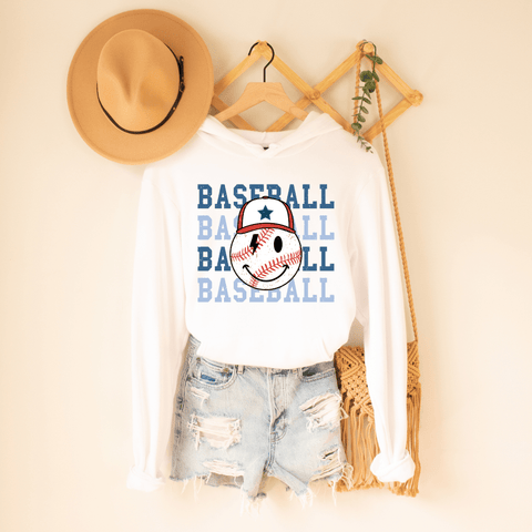 dBoldTees DTF Transfer DTF TRANSFER - Baseball Smiley BASEB006 Pocket 4"