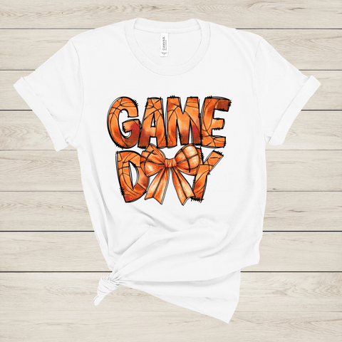 dBoldTees DTF Transfer DTF TRANSFER - Basketball Gameday Bow BASKB007