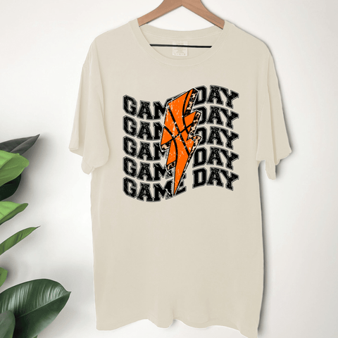 dBoldTees DTF Transfer DTF TRANSFER - Basketball Gameday Lightening BASKB003 Pocket 4"