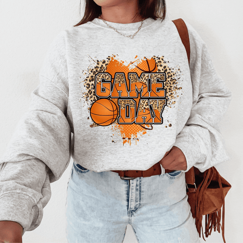 dBoldTees DTF Transfer DTF TRANSFER - Basketball Gameday Splatter BASKB005 Pocket 4"