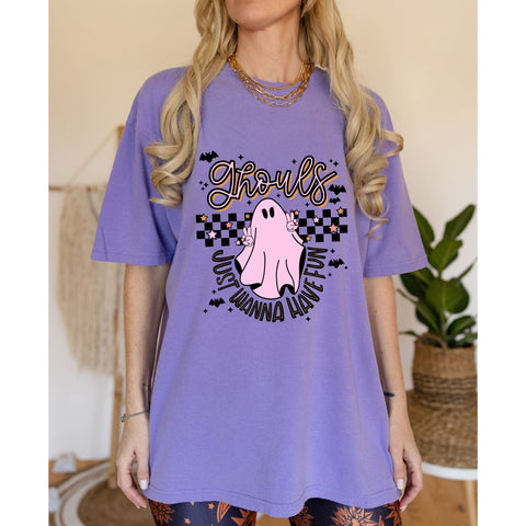 dBoldTees DTF Transfer DTF TRANSFER - Ghouls Just Wanna Have Fun Black 6007