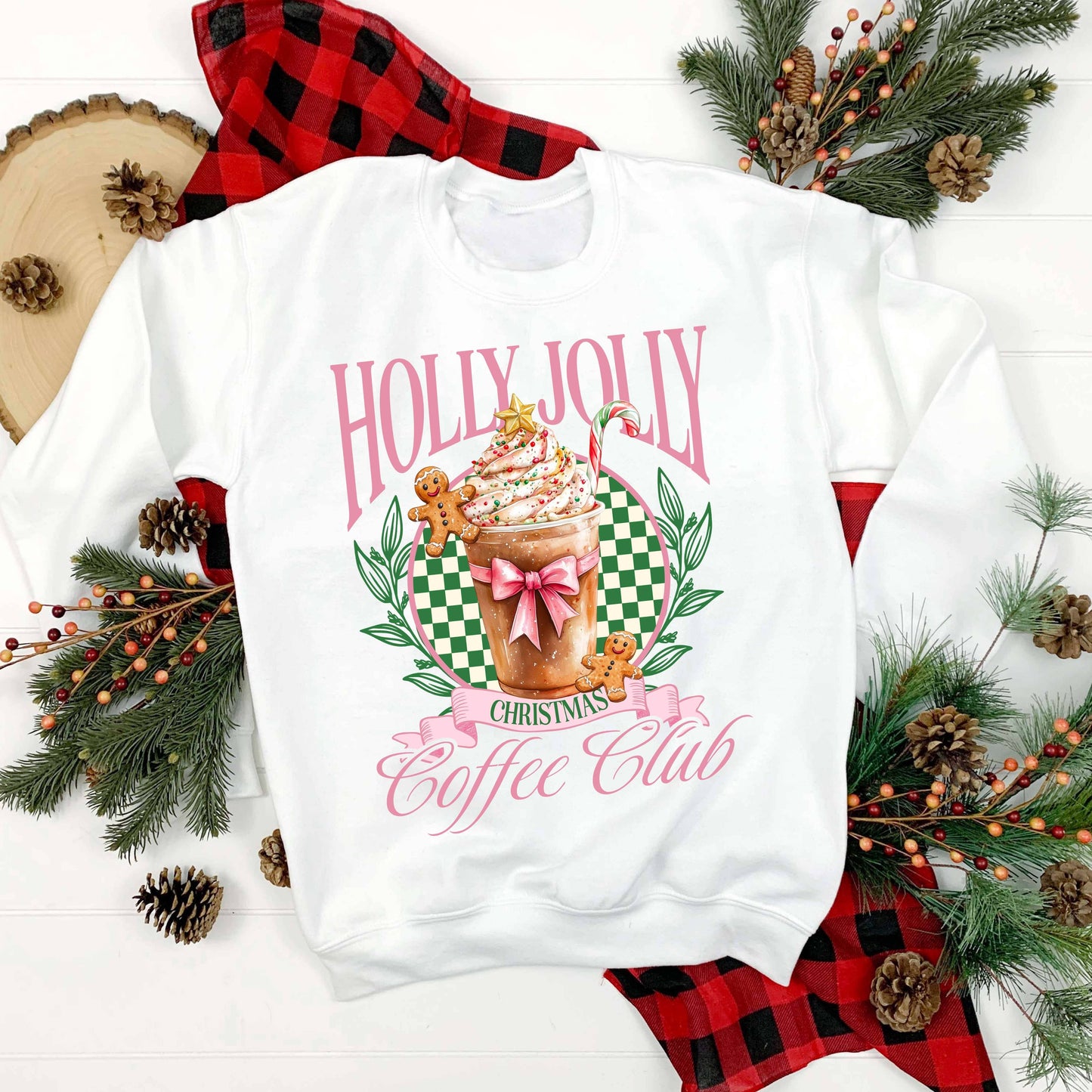 dBoldTees DTF Transfer DTF TRANSFER - Holly Jolly Coffee Club CH020