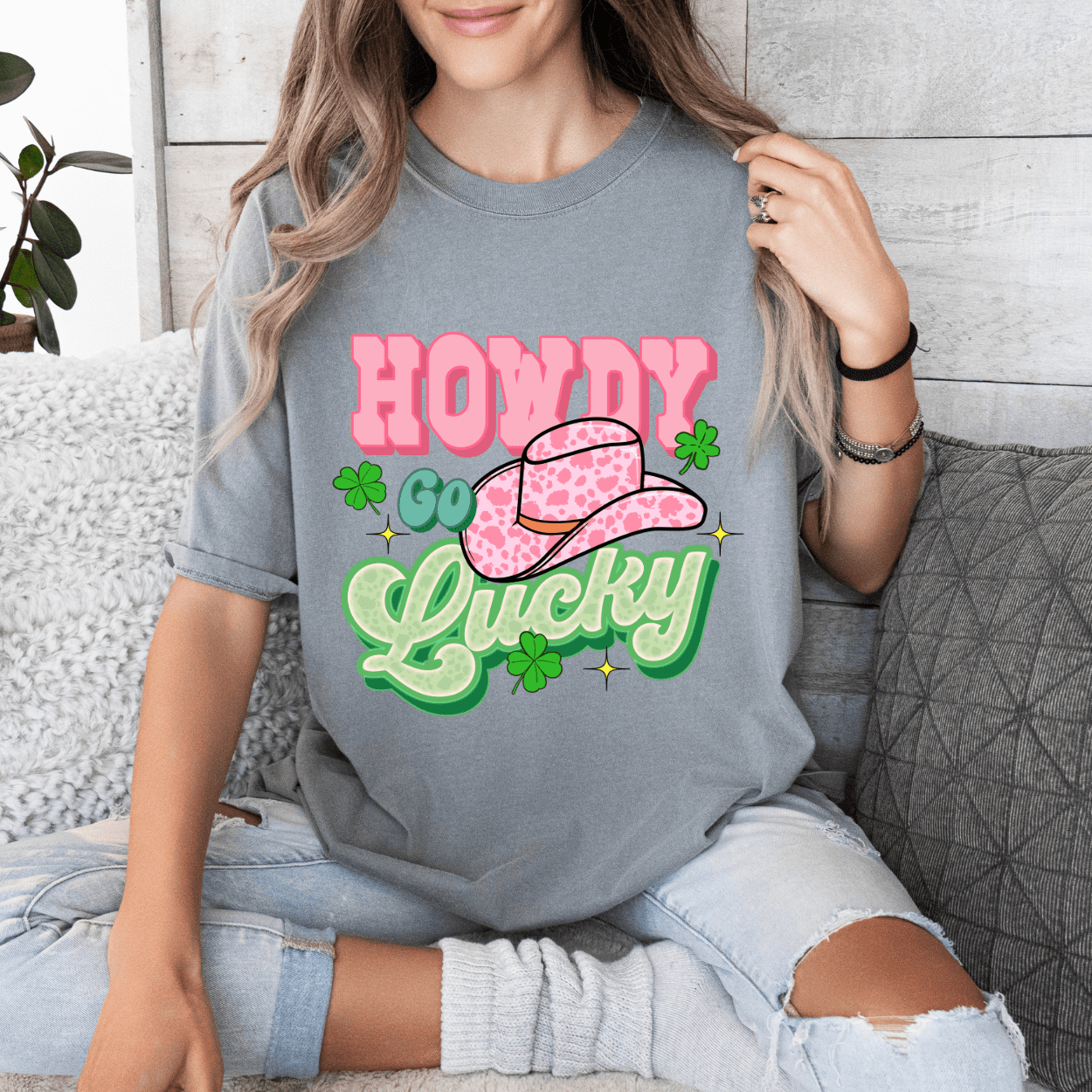 dBoldTees DTF Transfer DTF TRANSFER - Howdy Go Lucky PD027