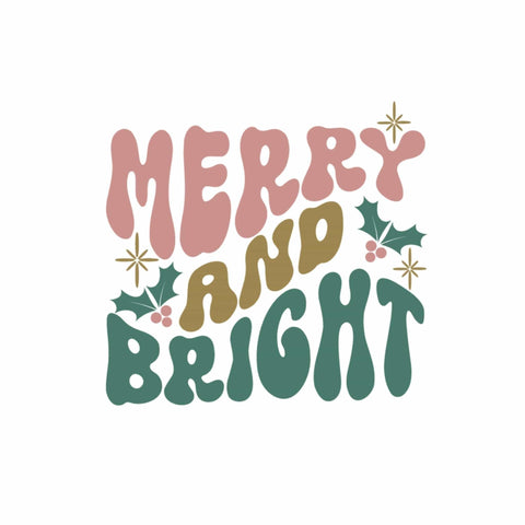 dBoldTees DTF Transfer DTF TRANSFER - Merry & Bright 5018
