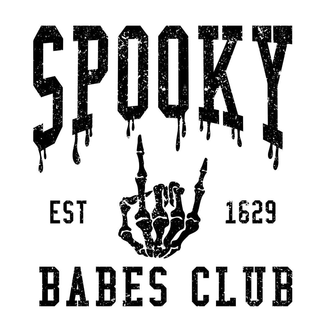 dBoldTees DTF Transfer DTF TRANSFER - Spooky Babes Club Distressed 7041