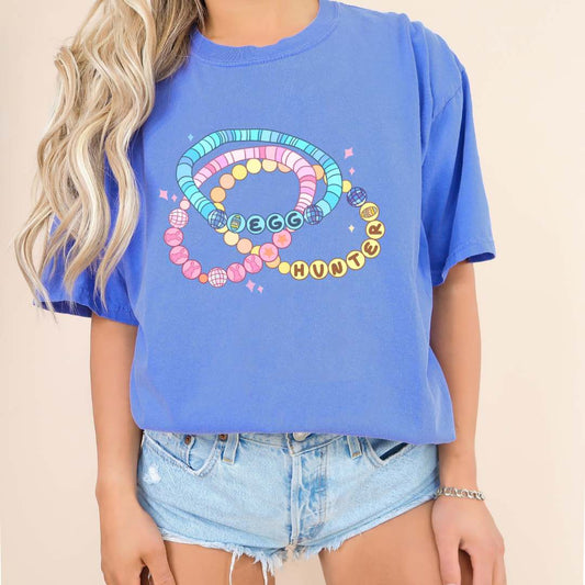 1717 flo blue Egg Hunter Bracelets- Graphic Tee Flo Blue