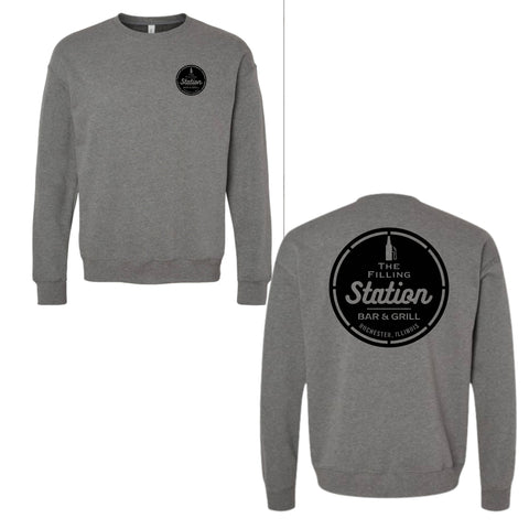 dBoldTees & DTF Transfers Filling Station Bella + Canvas Drop Shoulder Crewneck Sweatshirt DL - TS032 Adult Small / Dark Gray