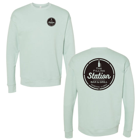 dBoldTees & DTF Transfers Filling Station Bella + Canvas Drop Shoulder Crewneck Sweatshirt DL - TS032 Adult Small / Dusty Blue