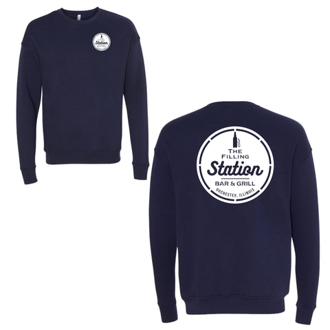 dBoldTees & DTF Transfers Filling Station Bella + Canvas Drop Shoulder Crewneck Sweatshirt DL - TS032 Adult Small / Navy
