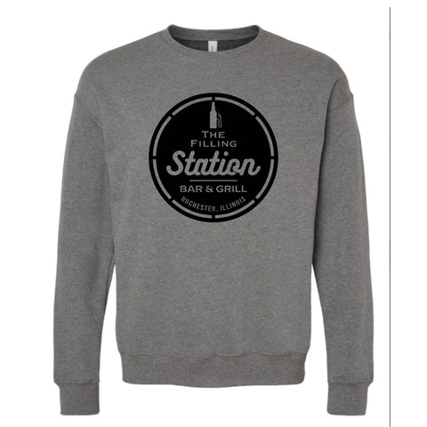 dBoldTees & DTF Transfers Filling Station Bella + Canvas Drop Shoulder Crewneck Sweatshirt SL - TS032 Adult Small / Dark Gray