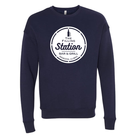 dBoldTees & DTF Transfers Filling Station Bella + Canvas Drop Shoulder Crewneck Sweatshirt SL - TS032 Adult Small / Navy