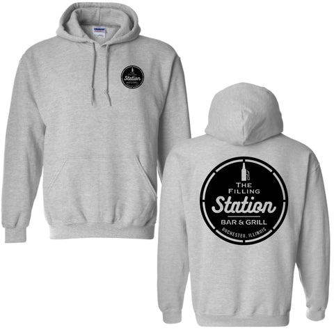 dBoldTees & DTF Transfers Filling Station Gildan Hoodie DL - TS032 Adult Small / Gray