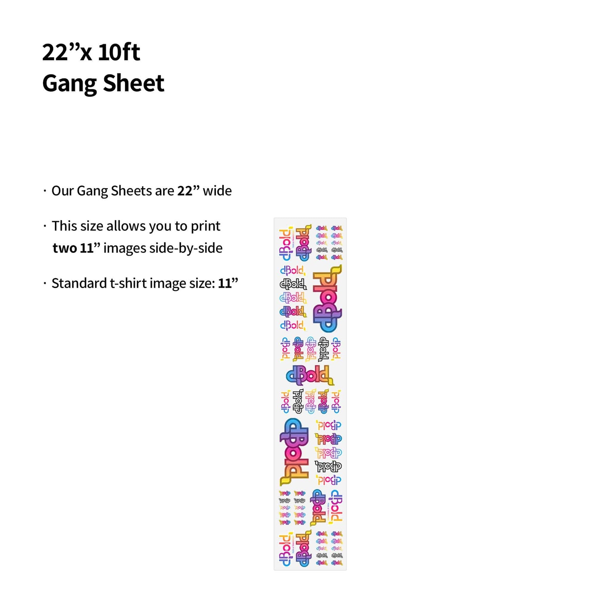 dBoldTees Gang Sheet Gang Sheet Builder 22 in X 120 in
