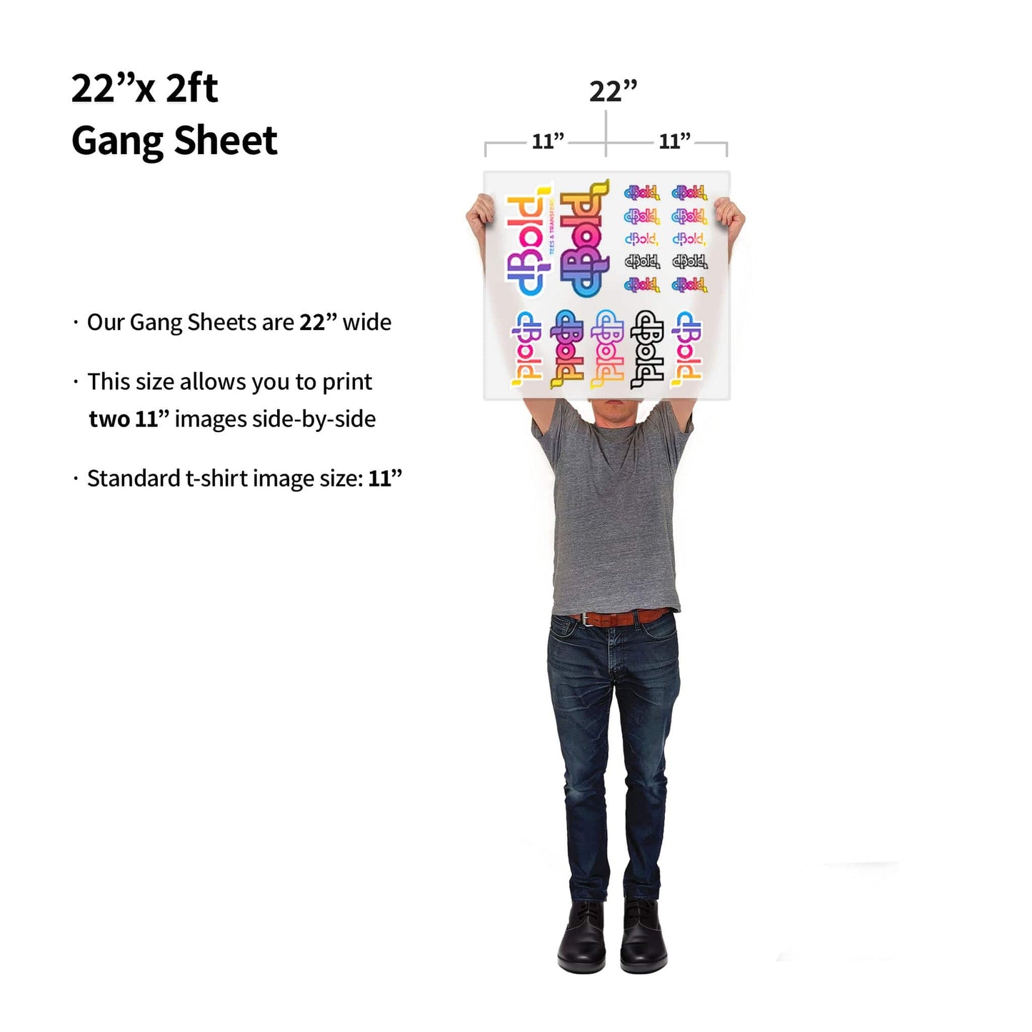 dBoldTees Gang Sheet Gang Sheet Builder 22 in X 24 in