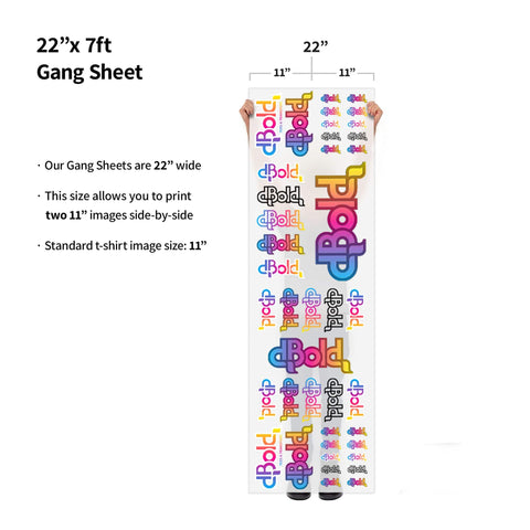 dBoldTees Gang Sheet Gang Sheet Builder 22 in X 84 in