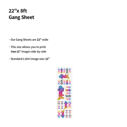 dBoldTees Gang Sheet Gang Sheet Builder 22 in X 96 in