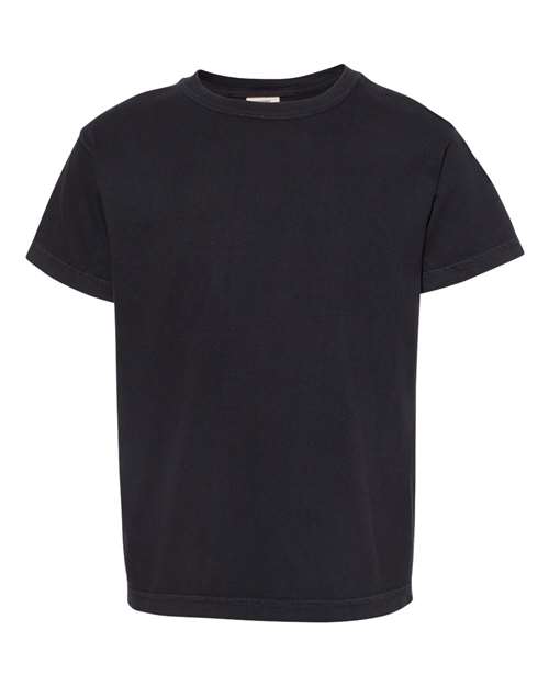 Comfort Colors Garment-Dyed Youth Heavyweight T-Shirt Black / XS