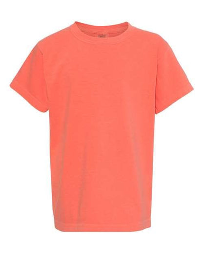 Comfort Colors Garment-Dyed Youth Heavyweight T-Shirt Bright Salmon / XS